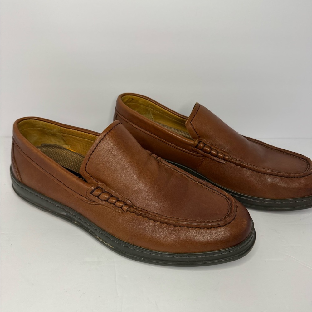 Cole Haan Men's Brown Leather Loafers Size 7.5 Casual Slip-On Shoes